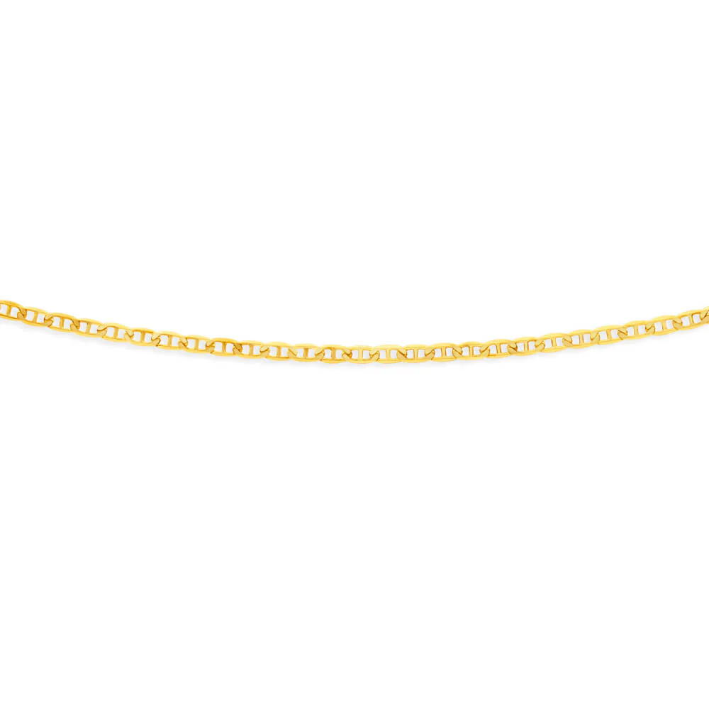9ct Yellow Solid Gold Gorgeous Anchor 55cm Chain - Image 2
