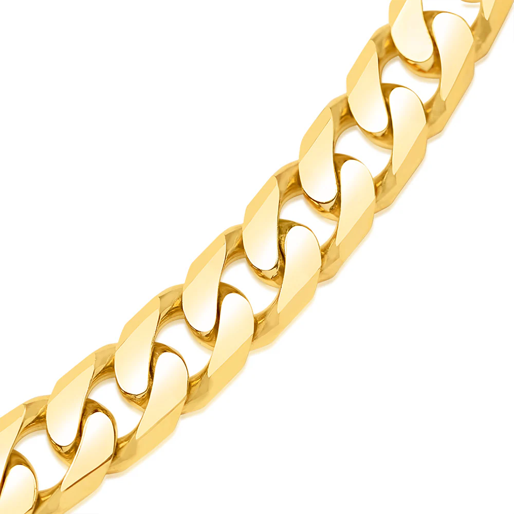 9ct Yellow SOLID Gold Heavy Curb 55cm Chain 450 Gauge - Image 2