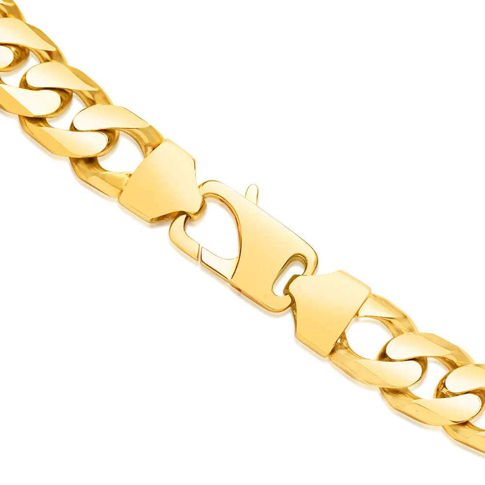 9ct Yellow SOLID Gold Heavy Curb 55cm Chain 450 Gauge - Image 3