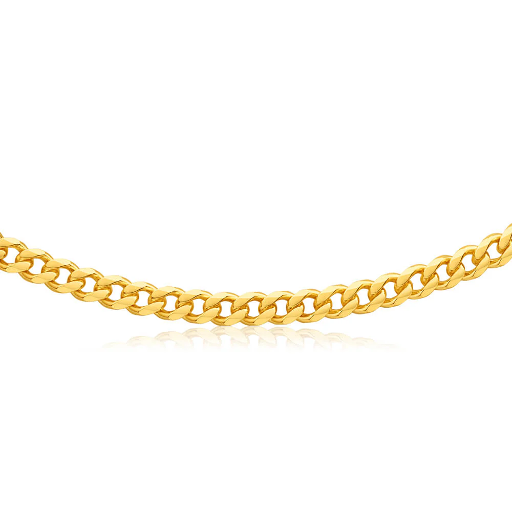 9ct Yellow Solid Gold "Theo" Curb Chain - Image 2