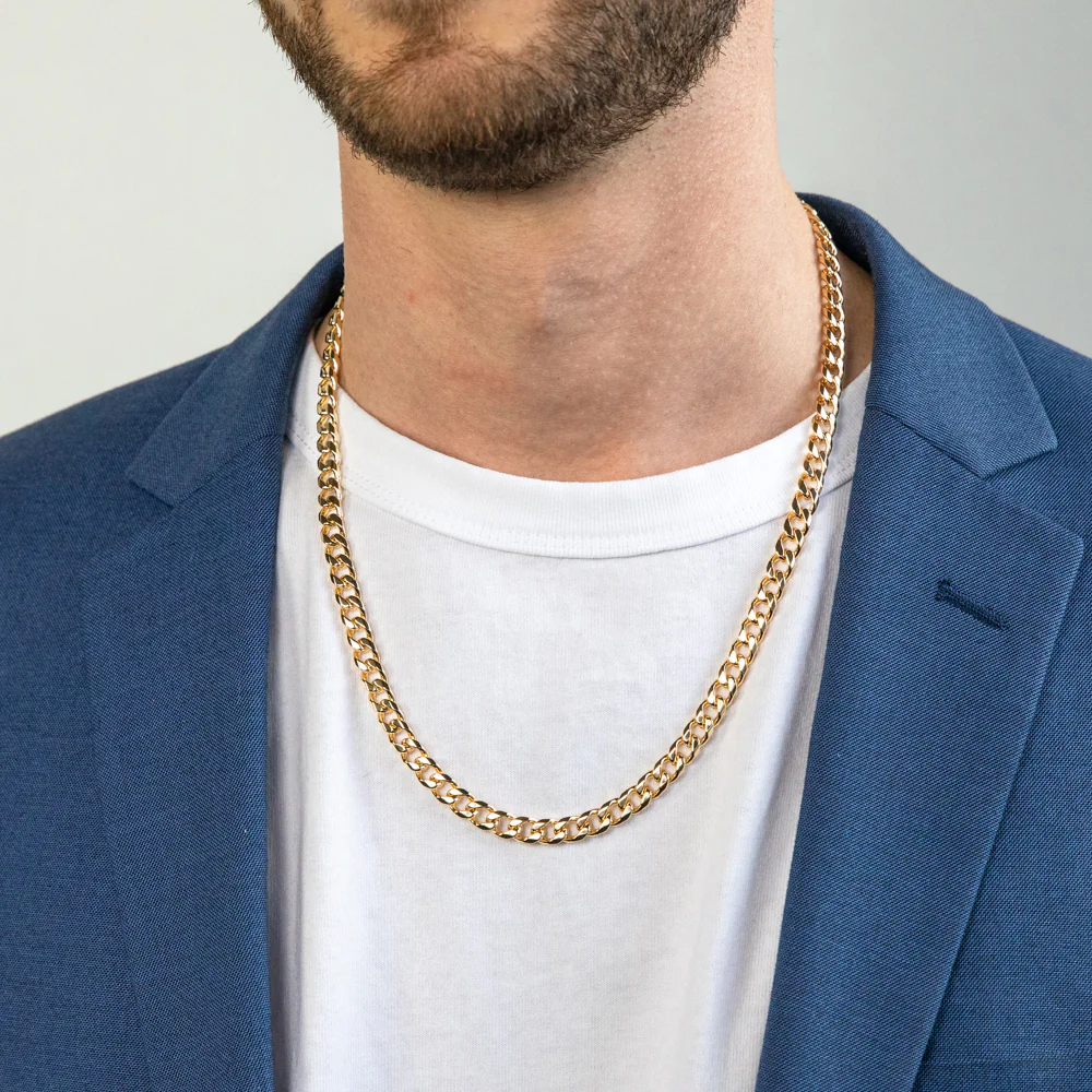 9ct Yellow Solid Gold "Theo" Curb Chain - Image 3