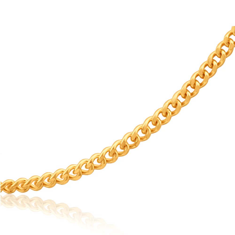 9ct Yellow Solid Gold "Wyatt" Curb Chain - Image 2