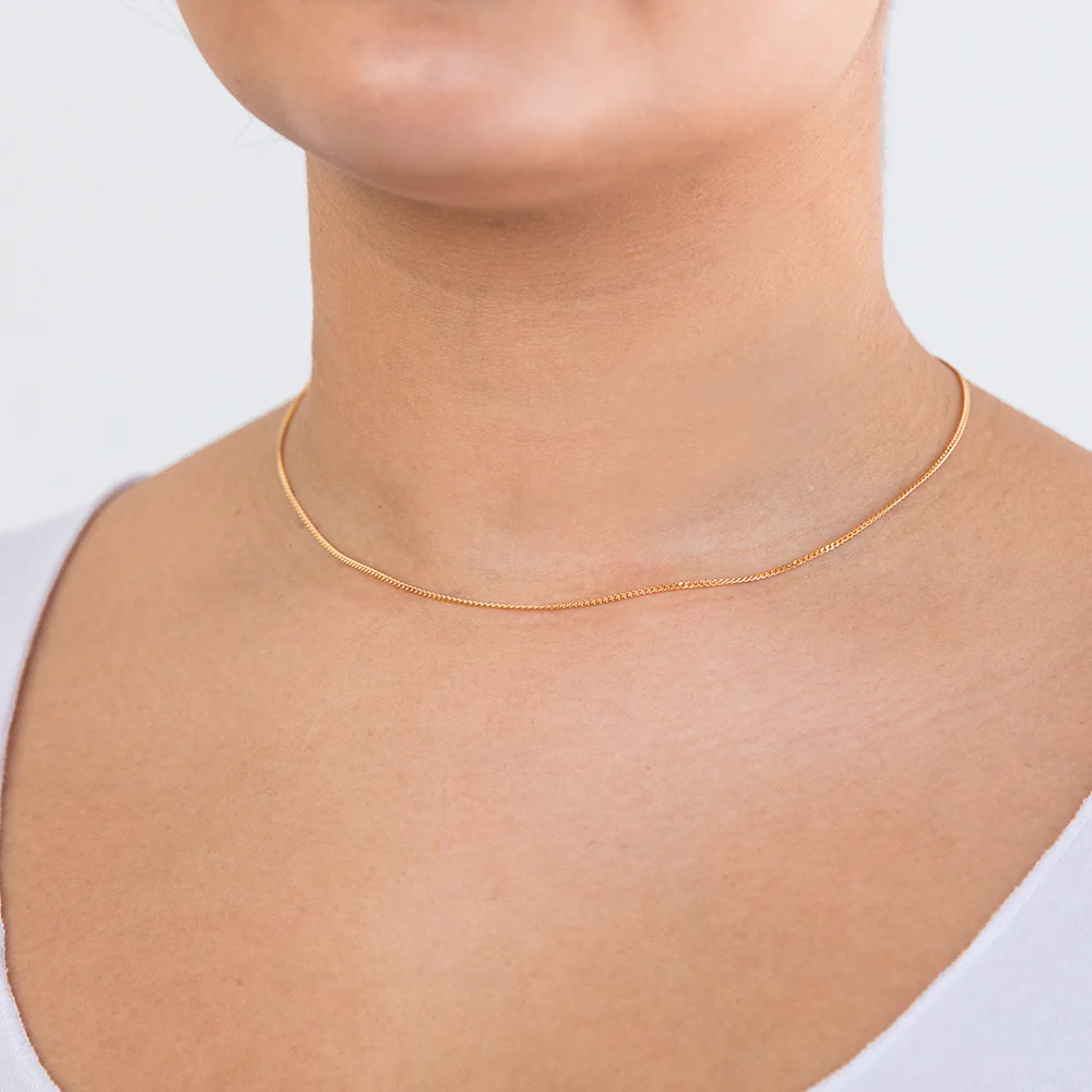 9ct Yellow Solid Gold "Wyatt" Curb Chain - Image 3