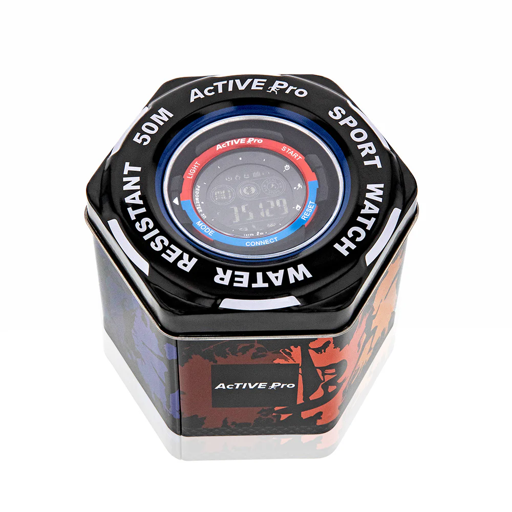 Active Pro 1702 Bluetooth Black Sports Watch - Image 4