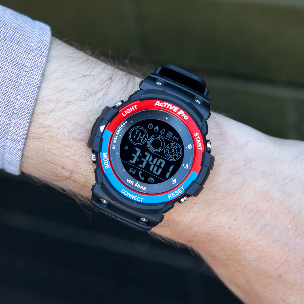 Active Pro 1702 Bluetooth Black Sports Watch - Image 5