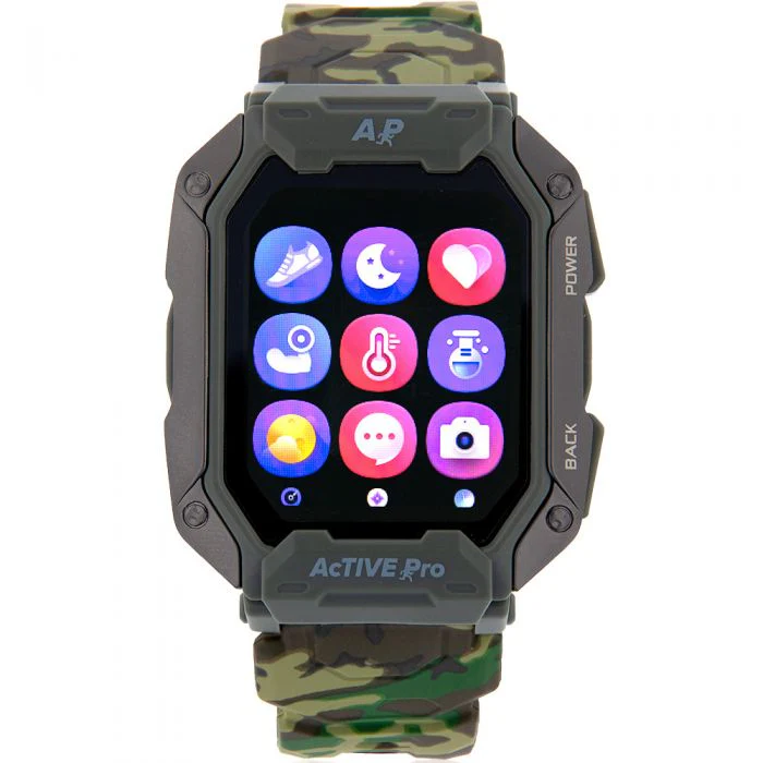 Active Pro Smart Watch Army Green Edition - Image 2
