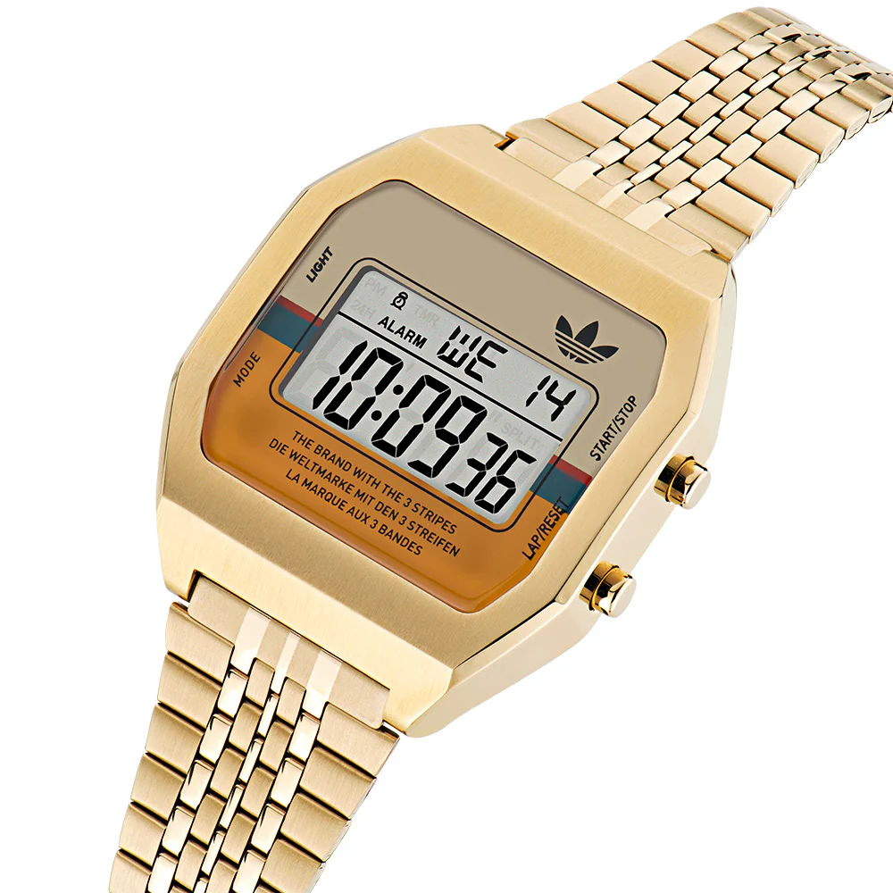 Adidas AOST23555 Digital Two Gold Tone Unisex Watch - Image 2