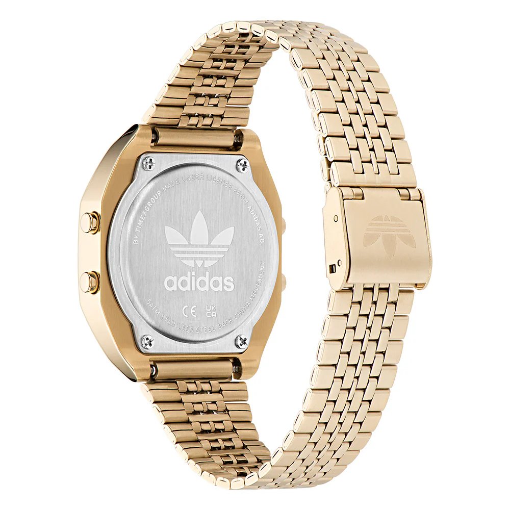Adidas AOST23555 Digital Two Gold Tone Unisex Watch - Image 4