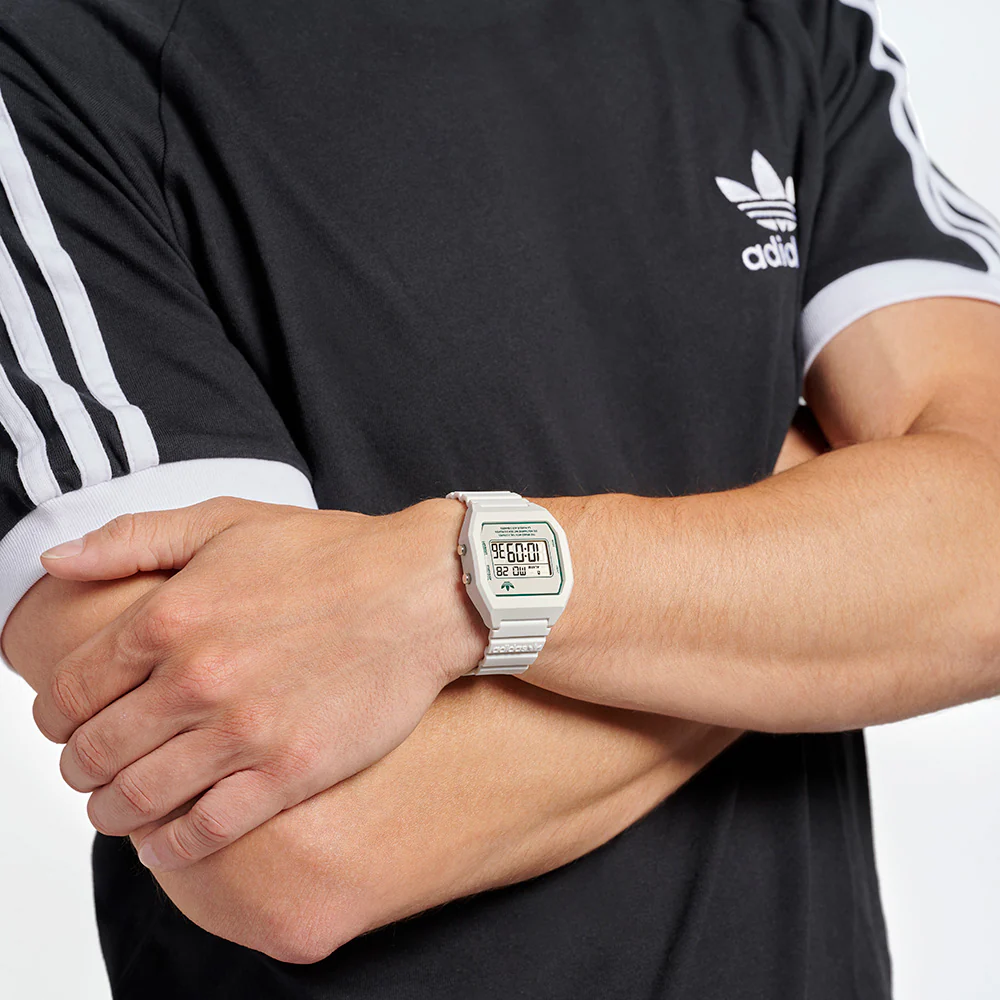 Adidas AOST23557 Digital Two White Resin Unisex Watch - Image 6