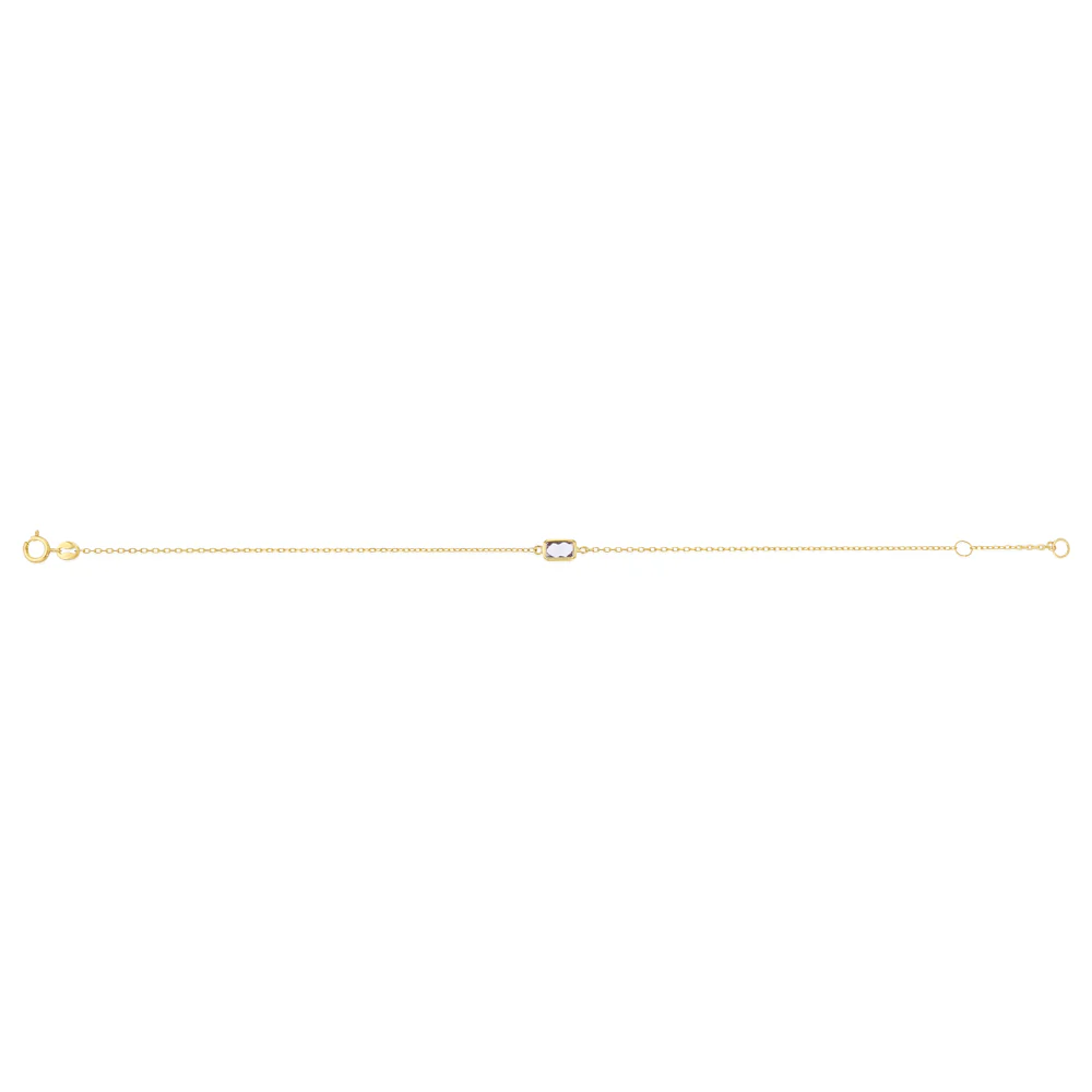 Amethyst 19cm Adjustable Bracelet in 9ct Yellow Gold - Image 2