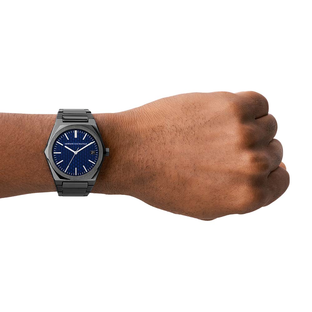 Armani Exchange AX2811 Geraldo Black Stainless Steel Mens Watch - Image 4
