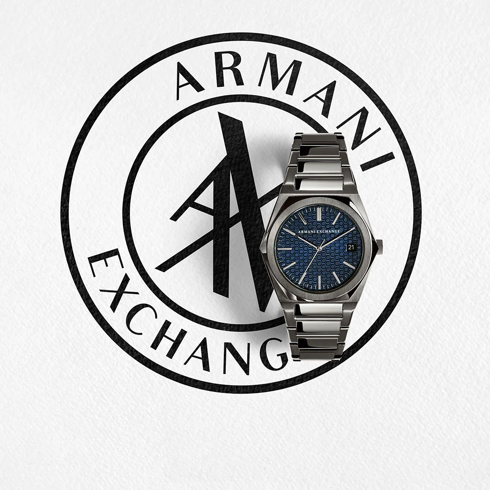 Armani Exchange AX2811 Geraldo Black Stainless Steel Mens Watch - Image 5
