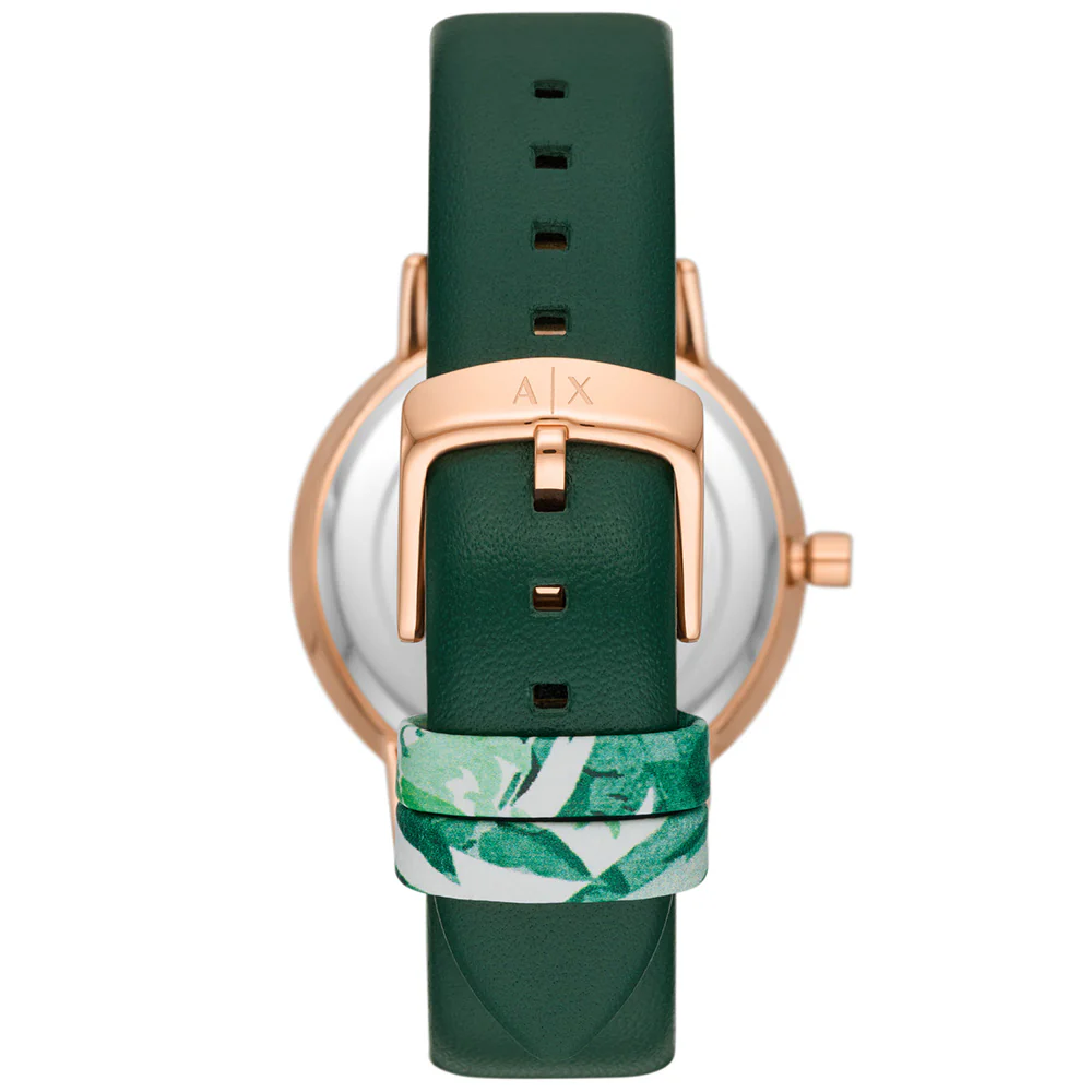 Armani Exchange AX5577 Lola Green Leather Womens Watch - Image 3