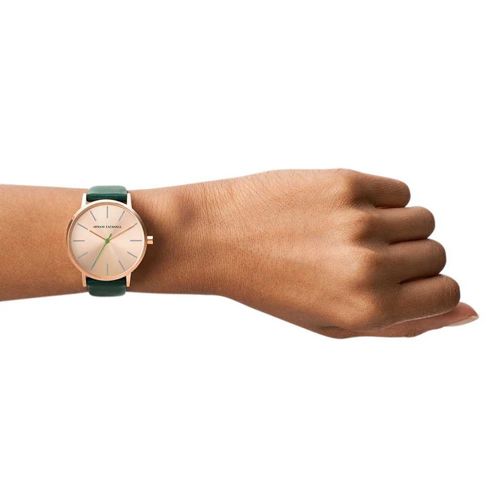 Armani Exchange AX5577 Lola Green Leather Womens Watch - Image 4