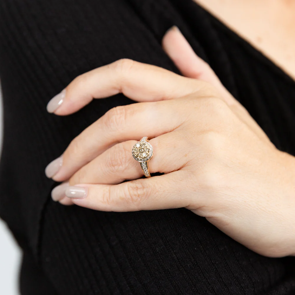 Australian Diamond 9ct Yellow Gold 1 Carat Diamond Ring - Image 3