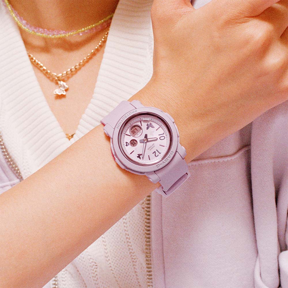 Baby-G BGA290BD-6A  Butterfly Dial Purple Womens Watch - Image 2