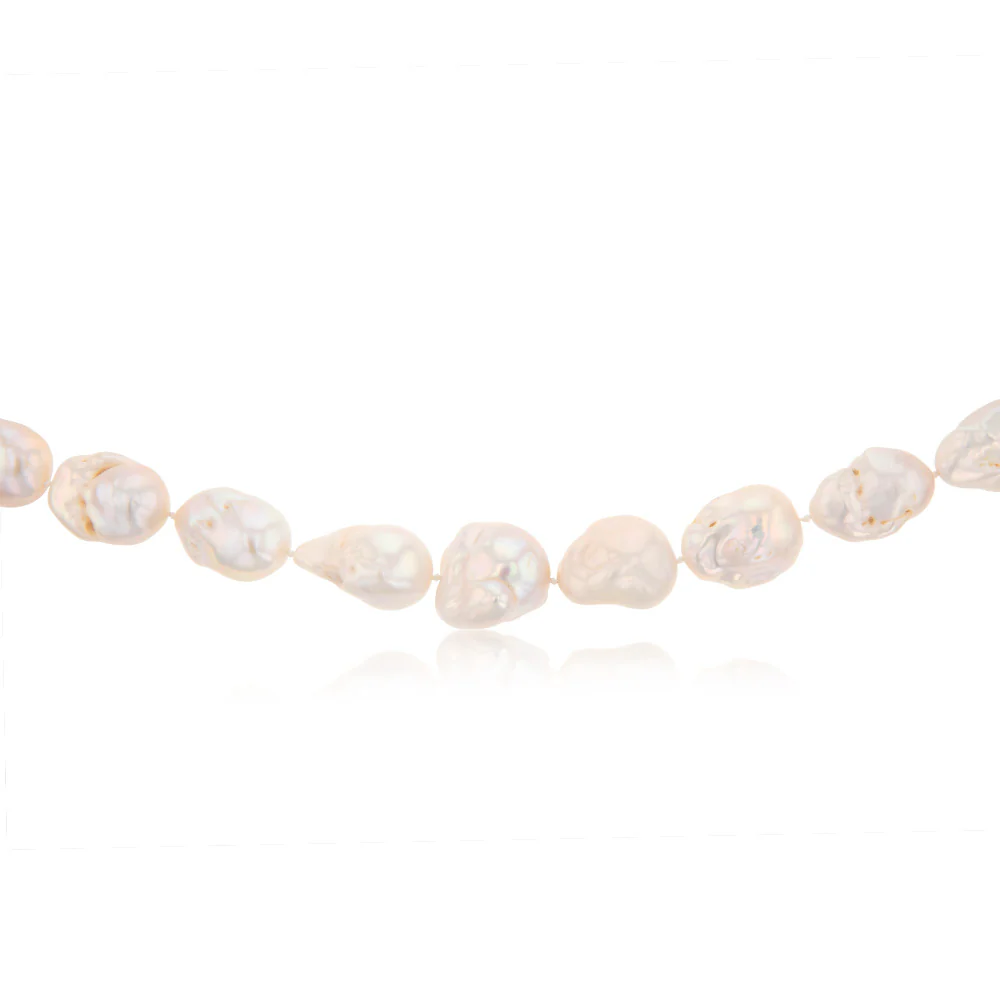 Baroque Pearls 44cm Strand on Sterling Silver Clasp - Image 2
