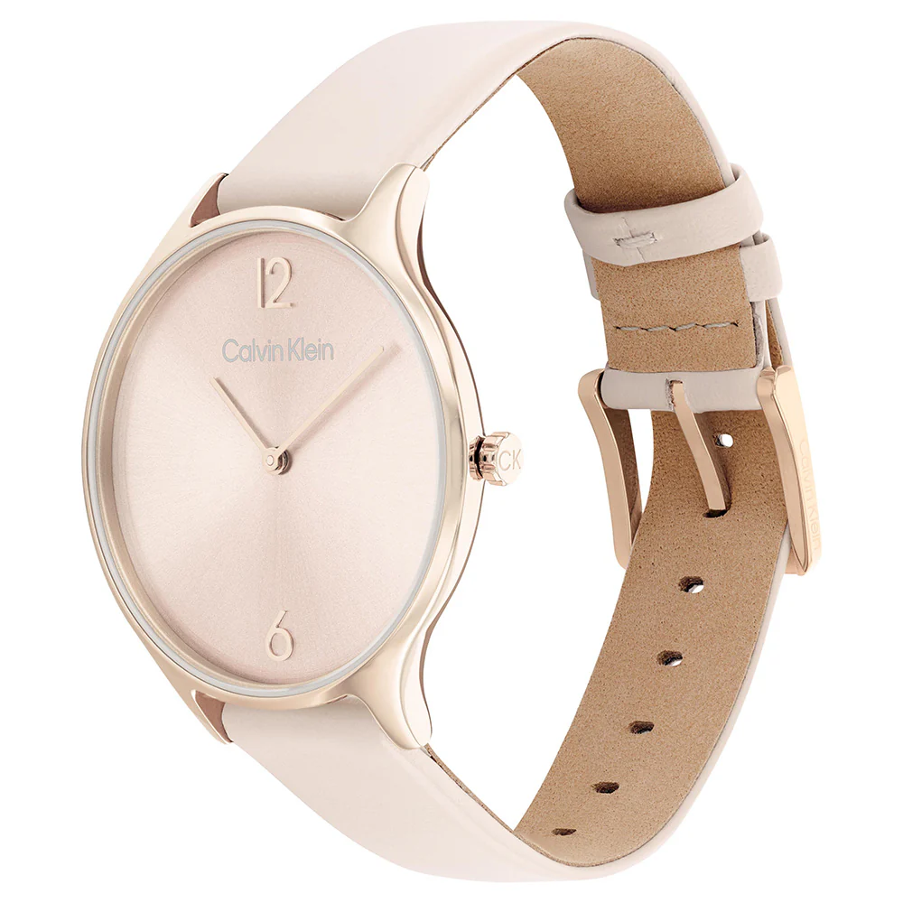 Calvin Klein 25200009 Timeless Pink Leather Womens Watch - Image 2