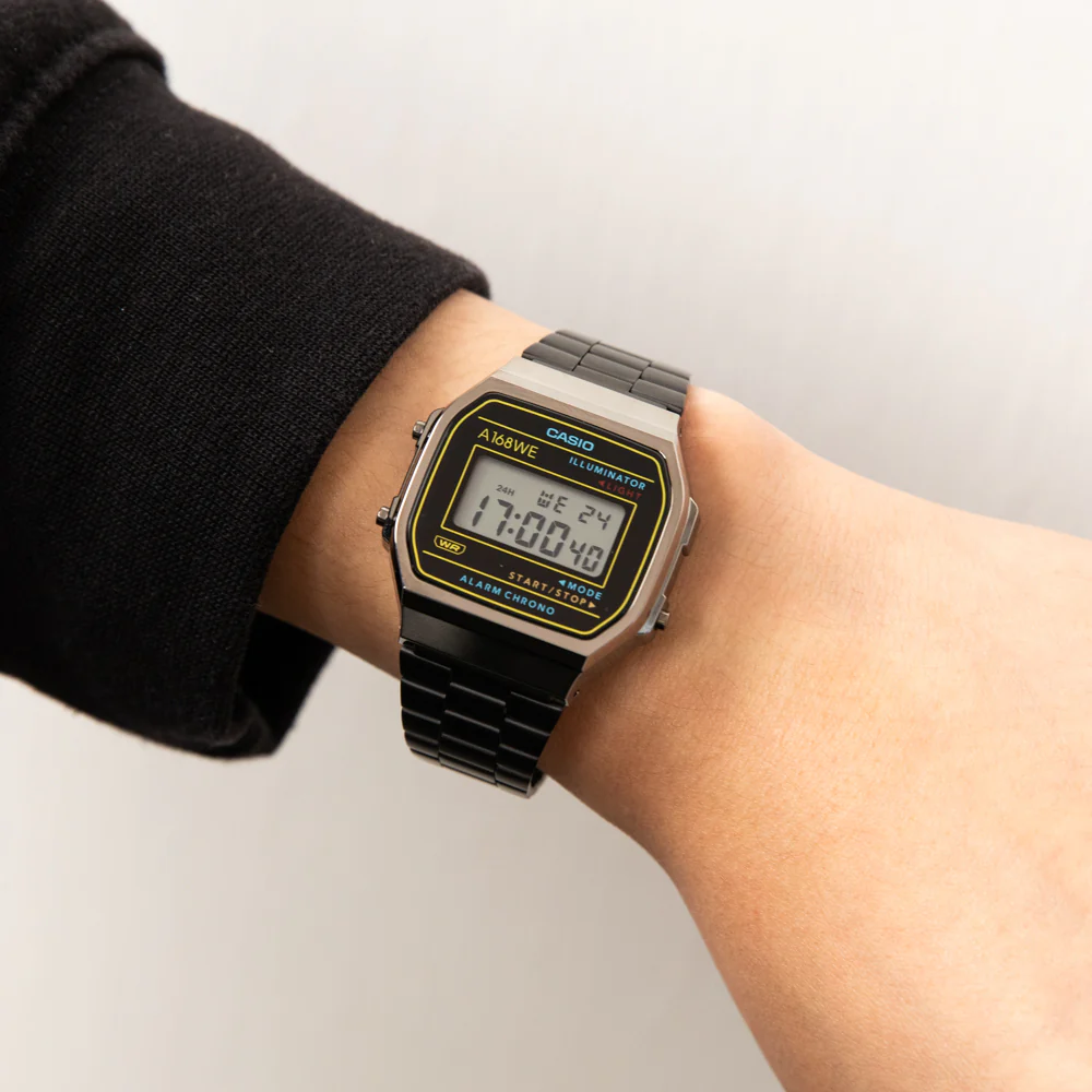Casio A168WEHB-1A Black Digital Watch - Image 2