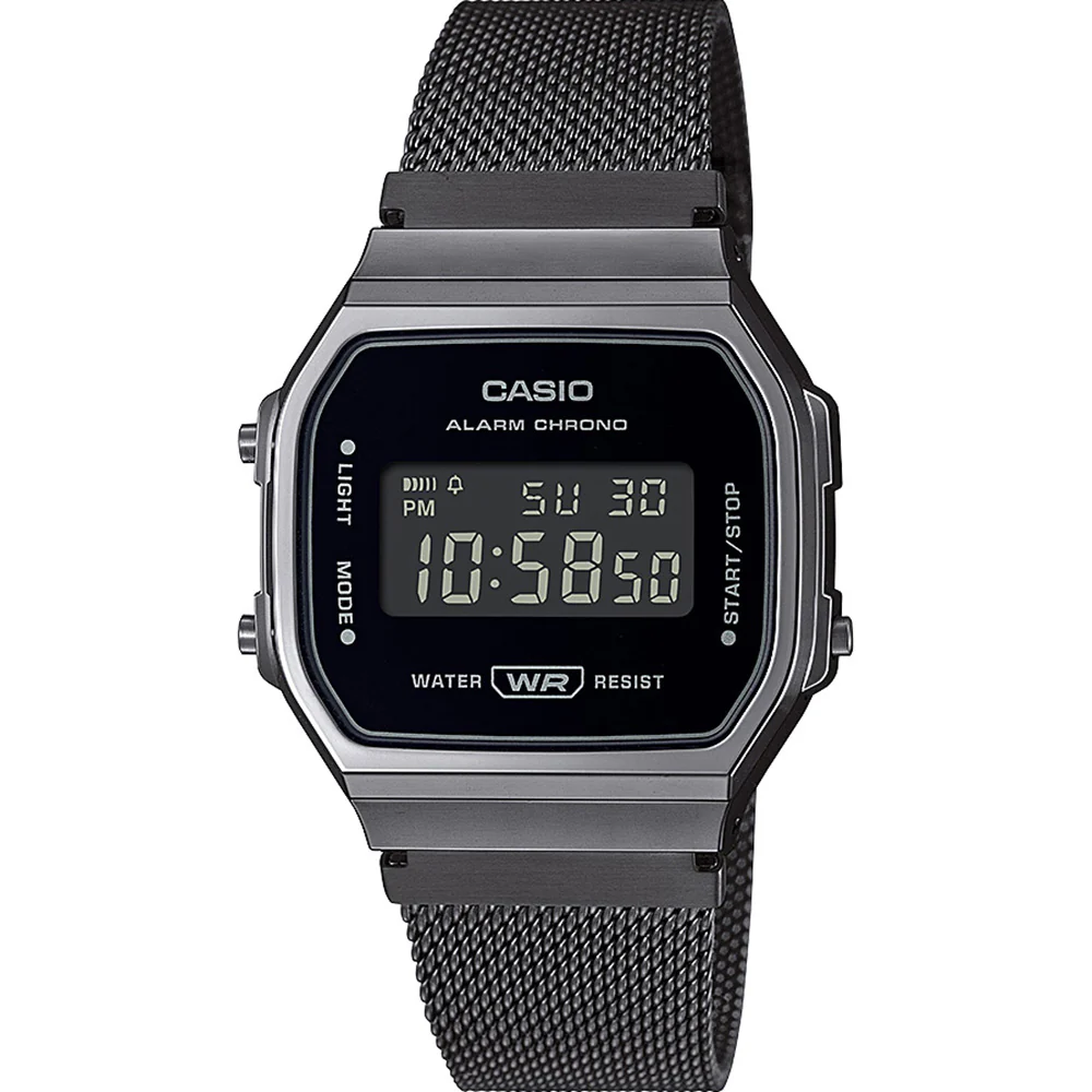 Casio A168WEMB-1B A168 One Tone Digital Watch - Image 2