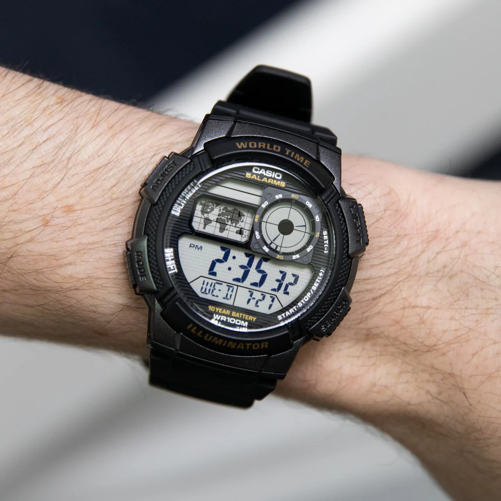 Casio AE1000W-1A World Time Watch - Image 3
