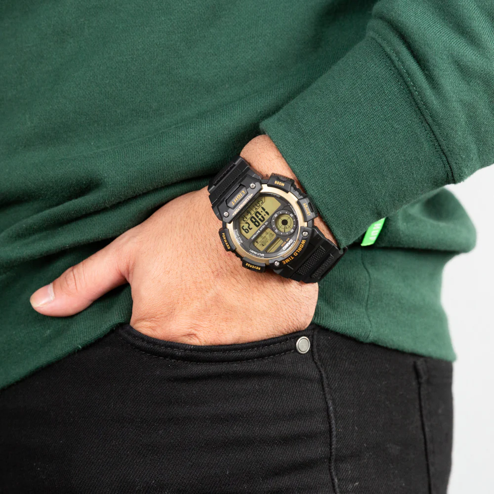Casio AE1400WH-9A World Time Digital Watch - Image 2