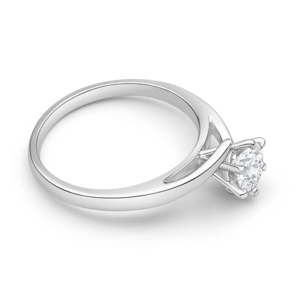 Certified Diamond 18ct White Gold Diamond Ring - Image 2