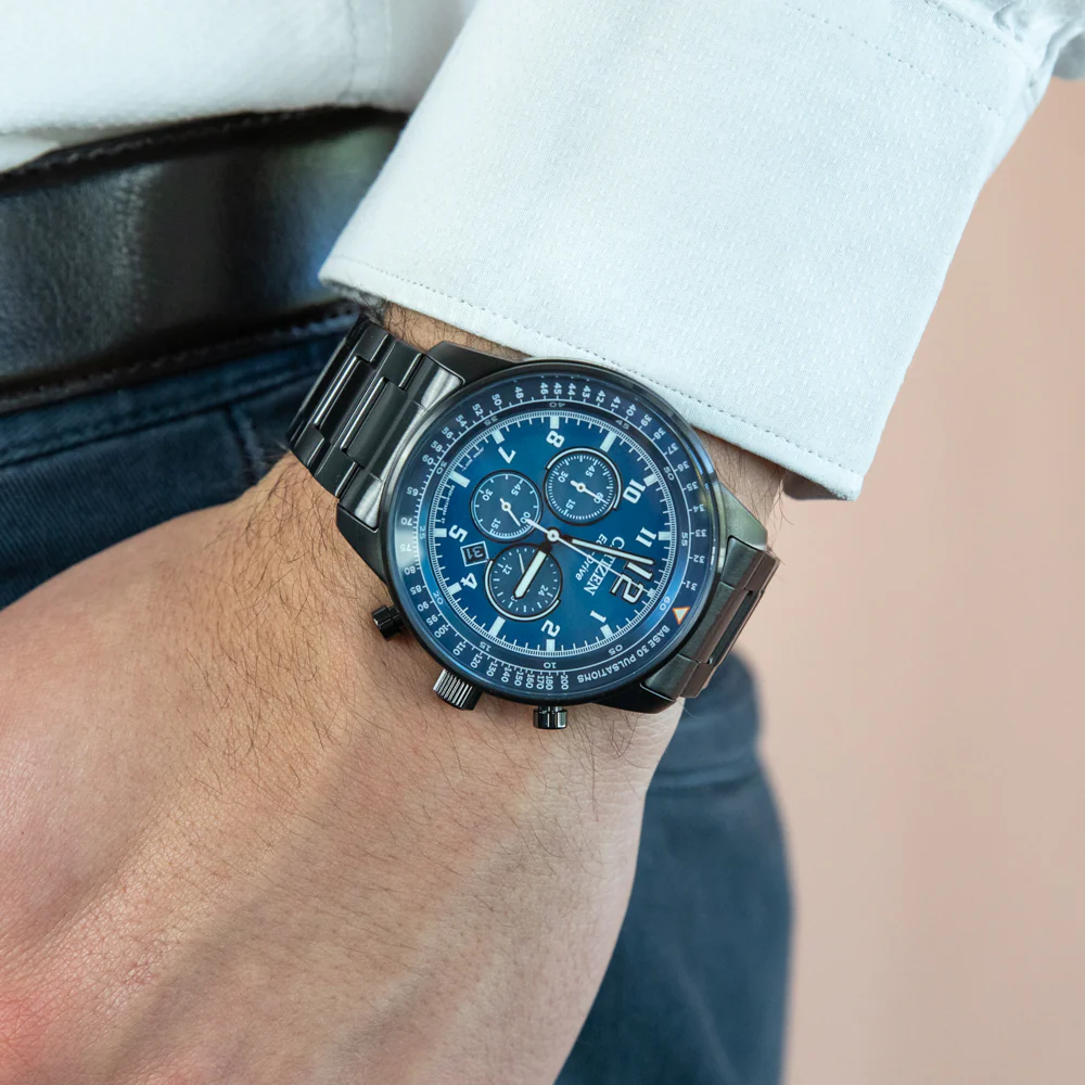 Citizen Eco Drive CA4505-80L Chronograph Black Stainless Steel - Image 3