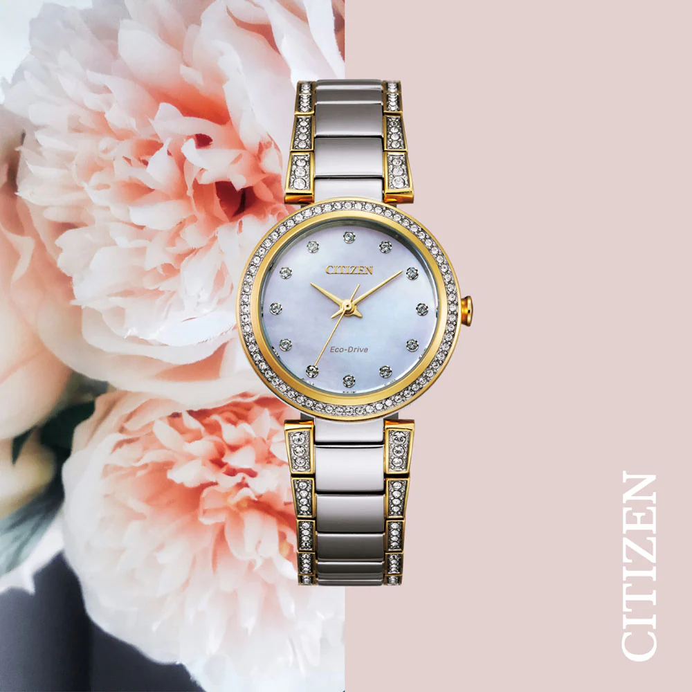 Citizen Eco-Drive Two Tone EM0844-58D Womens Watch - Image 2