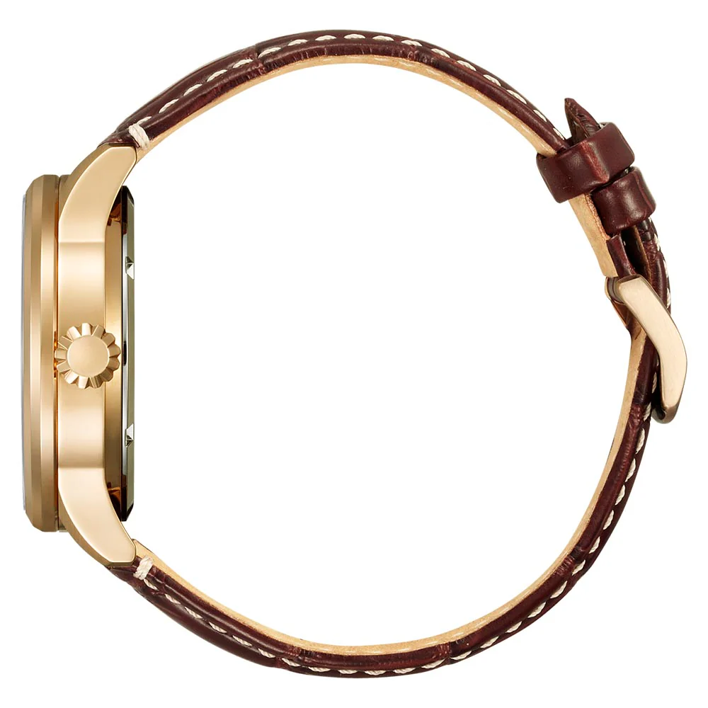 Citizen NJ0143-19E Automatic Brown Leather Mens Watch - Image 2