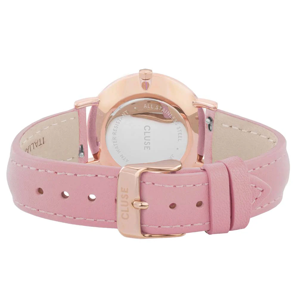 Cluse CW0101203006 Minuit Light Pink Leather Womens Watch - Image 2
