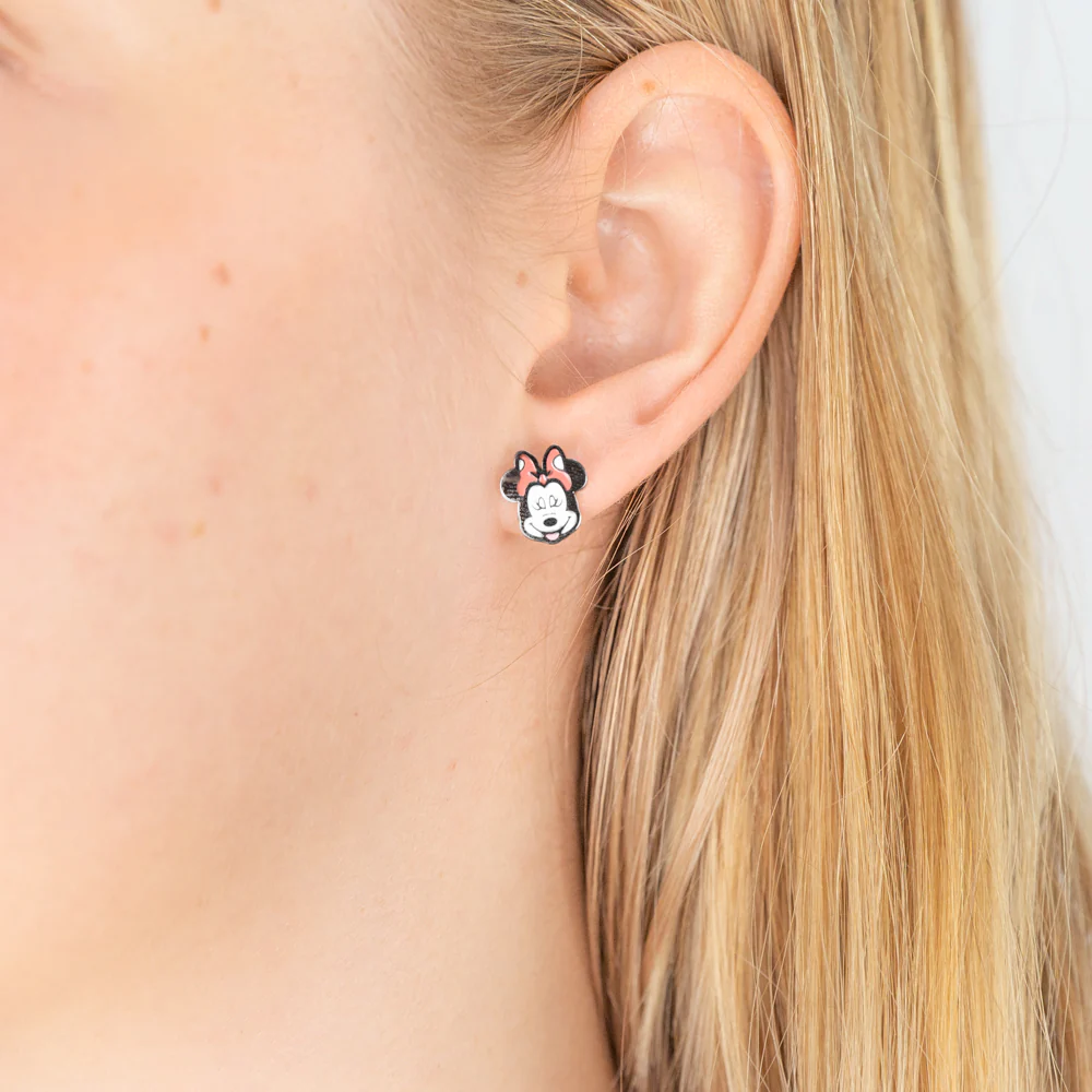 Couture Kingdom Disney Stainless Steel 11mm Animated Minnie Mouse Stud Earrings - Image 2
