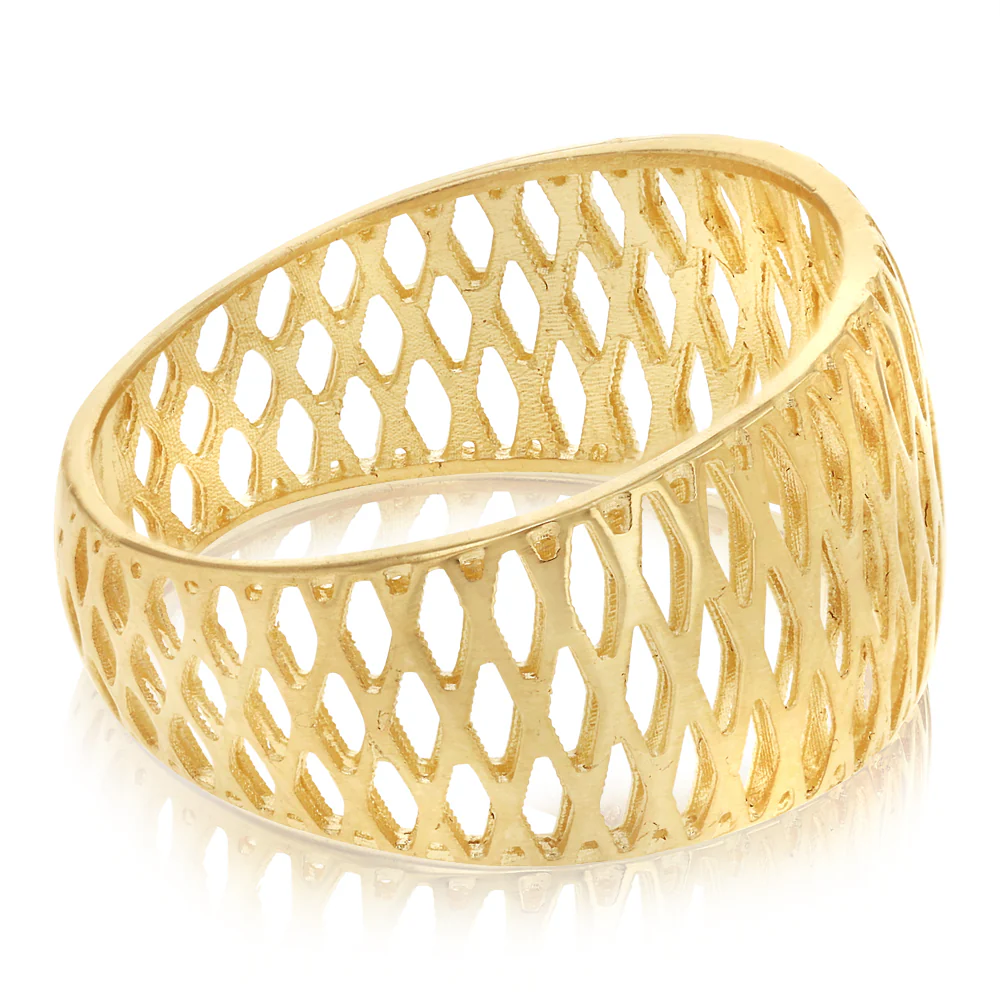 Criss Cross Ring in 9ct Yellow Gold - Image 2