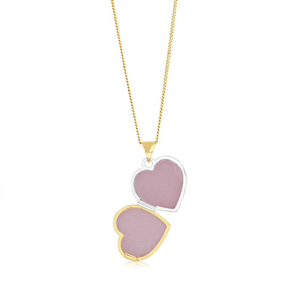 Cubic Zirconia 15mm Heart Pendant in 9ct Yellow Gold - Image 2