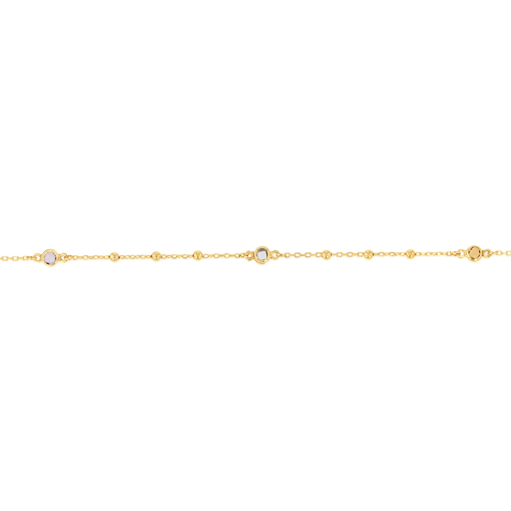 Cubic Zirconia Fancy Bracelet in 9ct Yellow Gold - Image 3