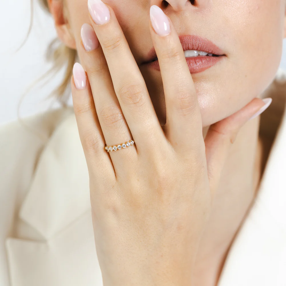 Cubic Zirconia Ring in 9ct Yellow Gold - Image 3