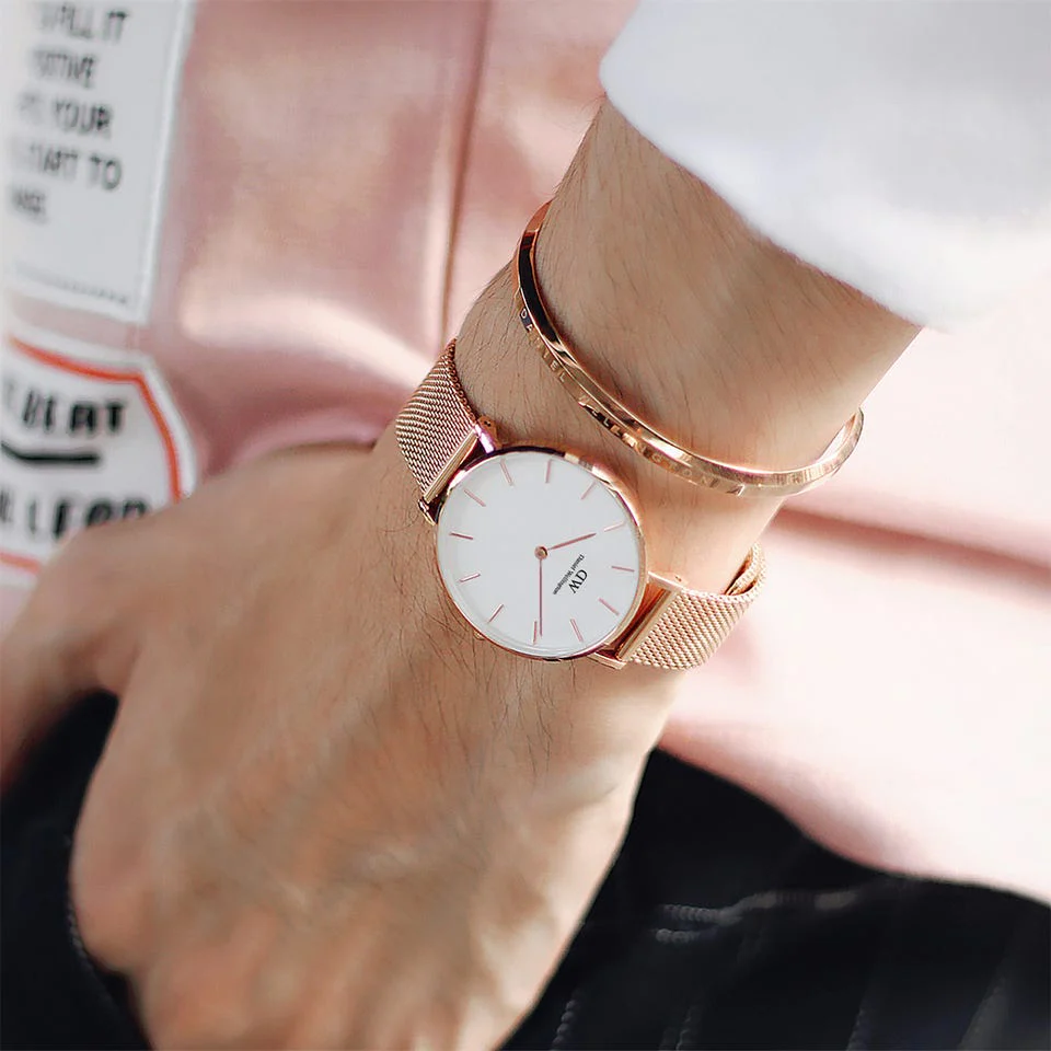 Daniel Wellington Rose Gold Plated Stainless Steel Classic Large Bracelets - Image 5