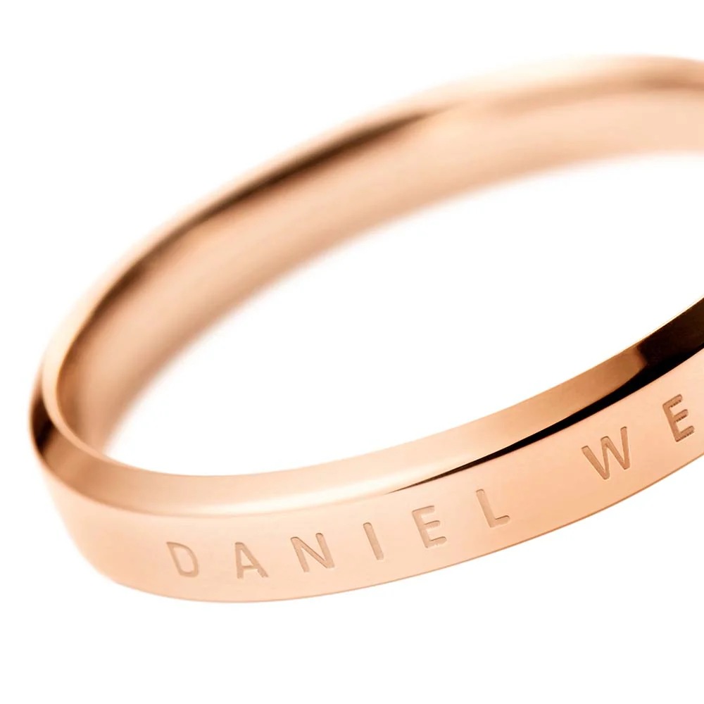 Daniel Wellington Rose Gold Plated Stainless Steel Classic Ring Size "N" - Image 2