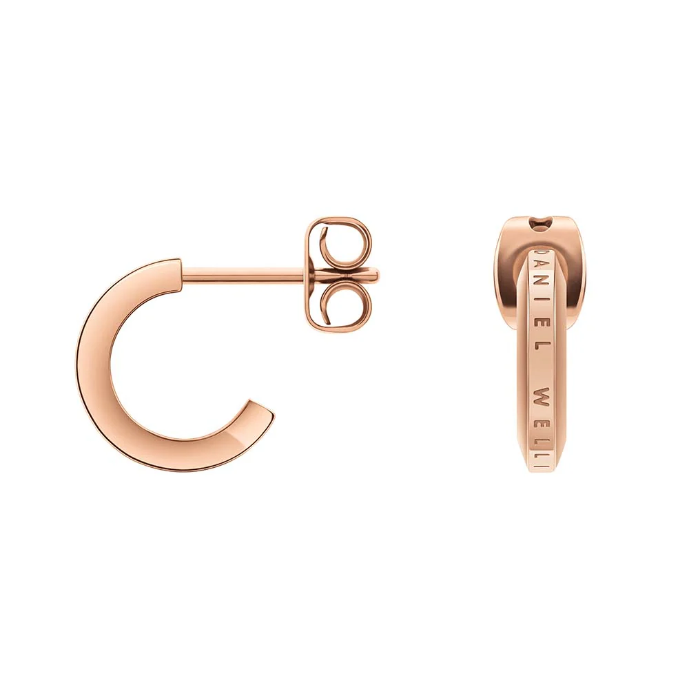 Daniel Wellington Rose Gold Plated Stainless Steel Elan Stud Earrings - Image 2