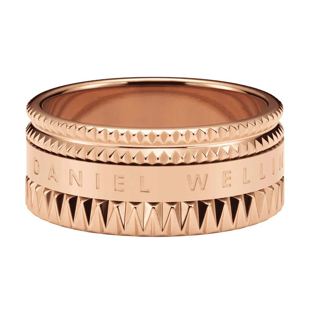 Daniel Wellington Rose Gold Plated Stainless Steel Elevation Ring Size "N" - Image 2