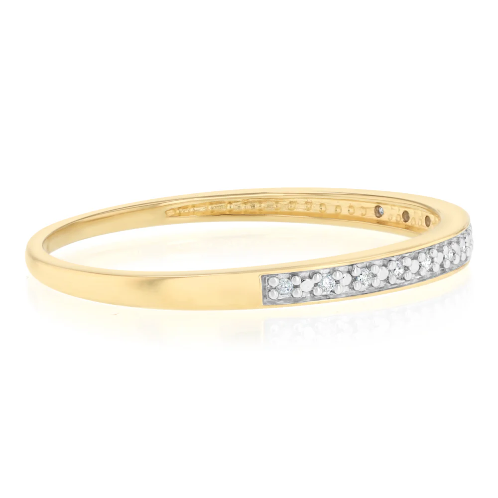 Diamond Eternity Ring in 10ct Yellow Gold - Image 2