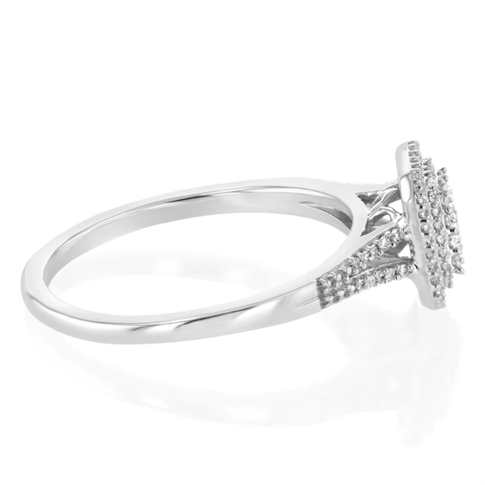 Diamond Ring in 9ct White Gold - Image 2