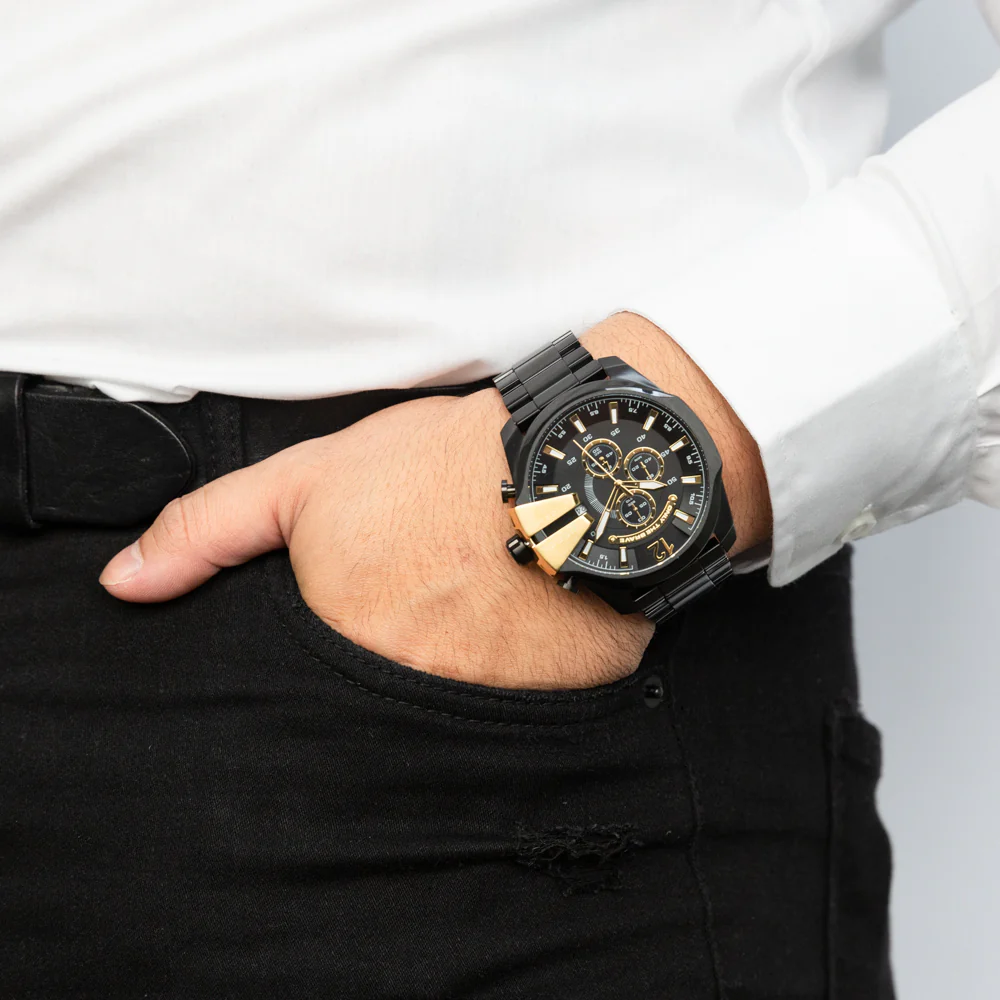 Diesel Mega Chief DZ4338 Chronograph Black Mens Watch - Image 2