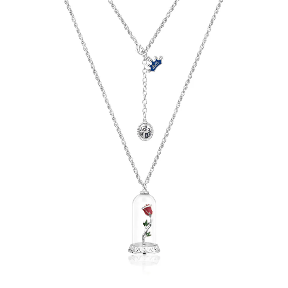 DISNEY Beauty and The Beast Enchanted Rose Necklace - Image 2
