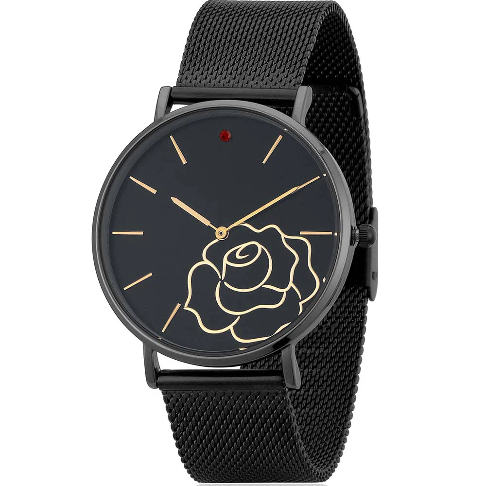 Disney DW002 Princess Beauty & The Beast Enchanted Rose Black Watch - Image 2