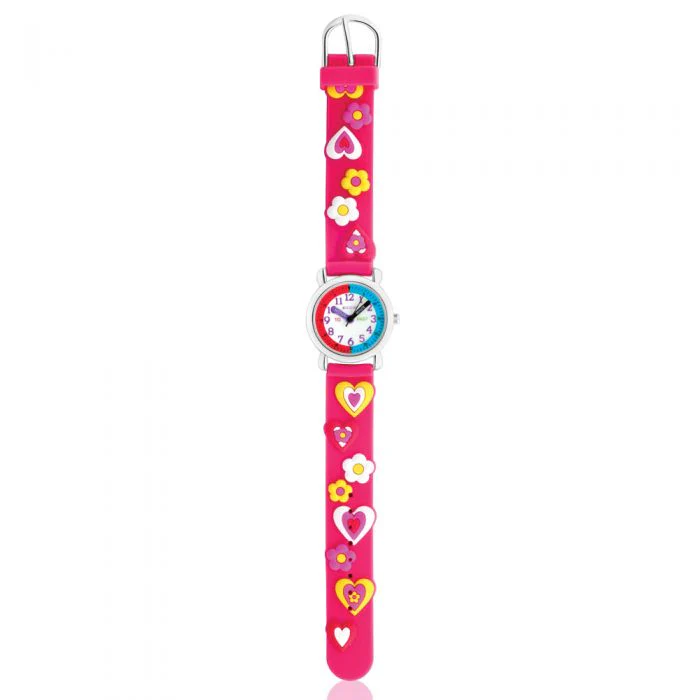 ECC Hearts Pink Strap Kids Watch - Image 2