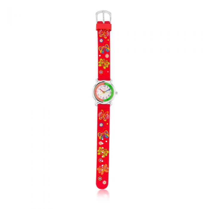 ECC  Kids Red Butterfly Watch - Image 2