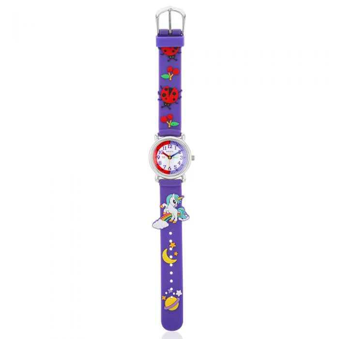ECC Purple Beetles Strap Kids Watch - Image 2