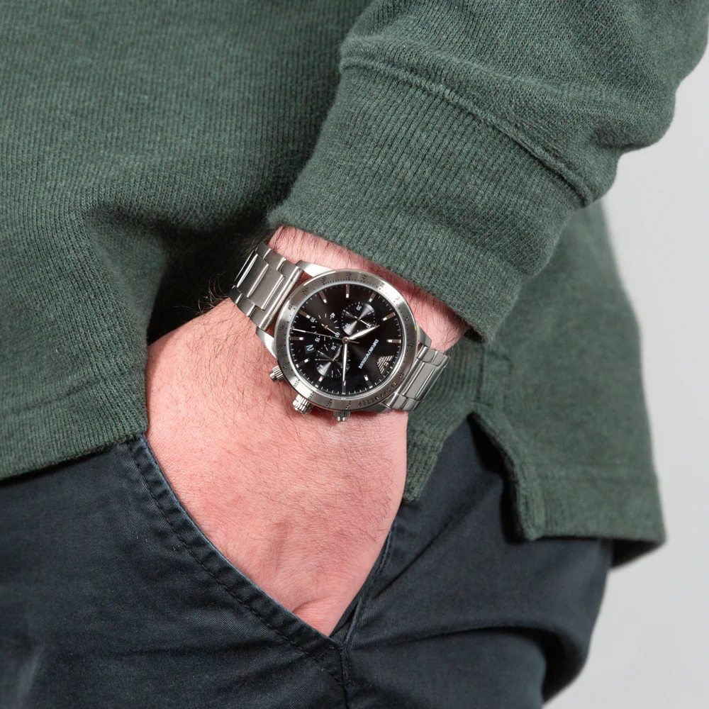Emporio Armani AR11241 Stainless Steel Mens Watch - Image 2