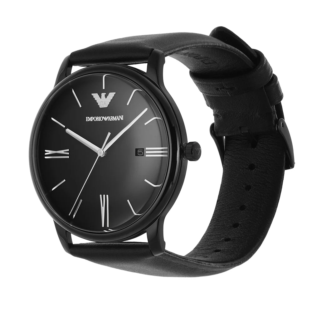 Emporio Armani AR11573 Minimalist Mens Leather Watch - Image 3